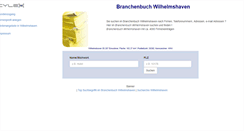 Desktop Screenshot of cylex-branchenbuch-wilhelmshaven.de